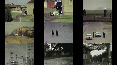 Private Filmaufnahmen eines Grenzpolizisten im Grenzgebiet Mitte, Rudow und Niederschönhausen vor Mauerbau