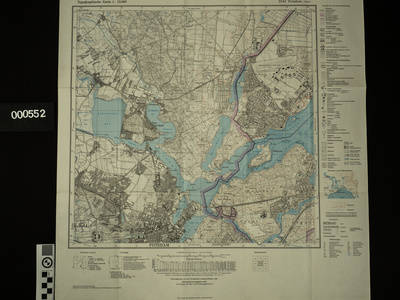 Topographische Karte von Potsdam Nord