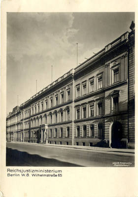 Ehemaliges Reichsjustizministeriums Berlin in der Wilhelmstraße 65;
