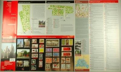 Das rote Berlin. Stadtplan mit Illustrationen