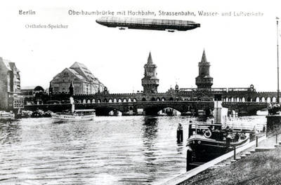 Historische Aufnahme der Oberbaumbrücke;