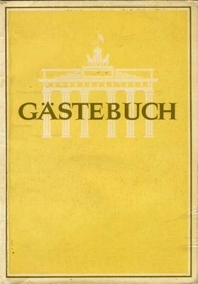 Gästebuch des Informationszentrums am Brandenburger Tor
