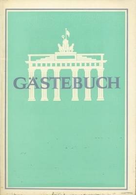 Gästebuch des Informationszentrums am Brandenburger Tor